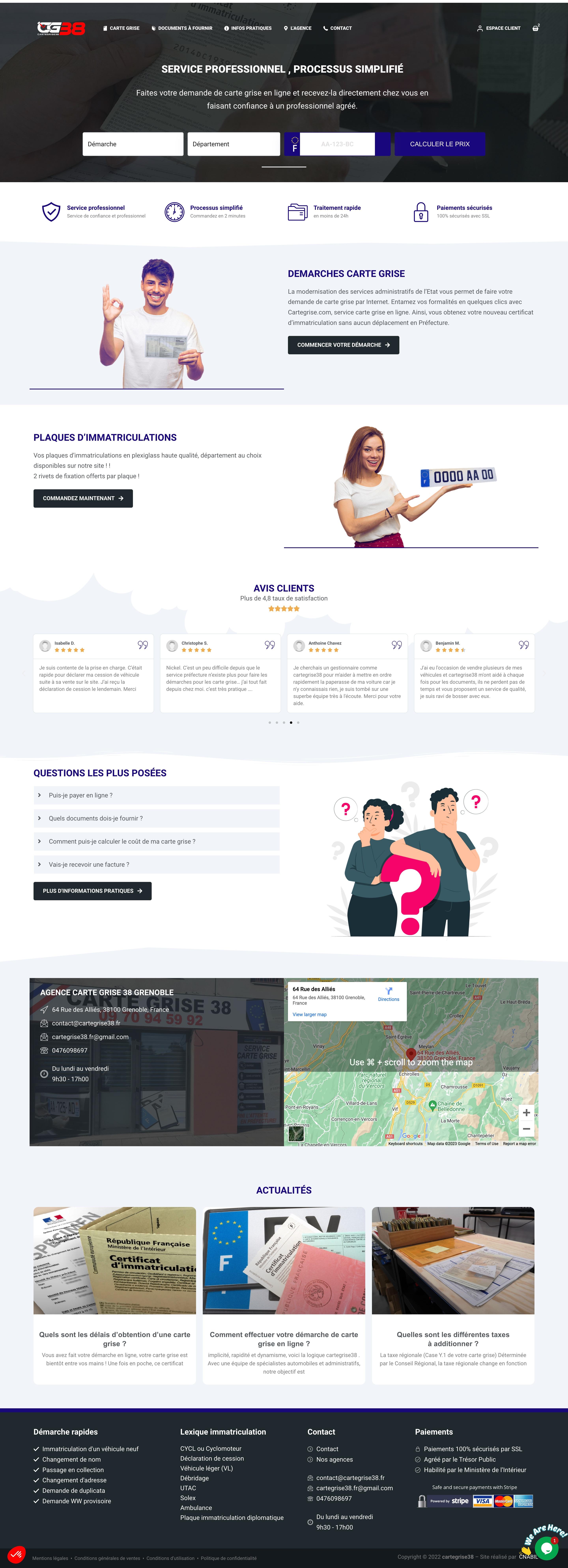 Carte Grise 38 - Car Registration Service screenshot 1