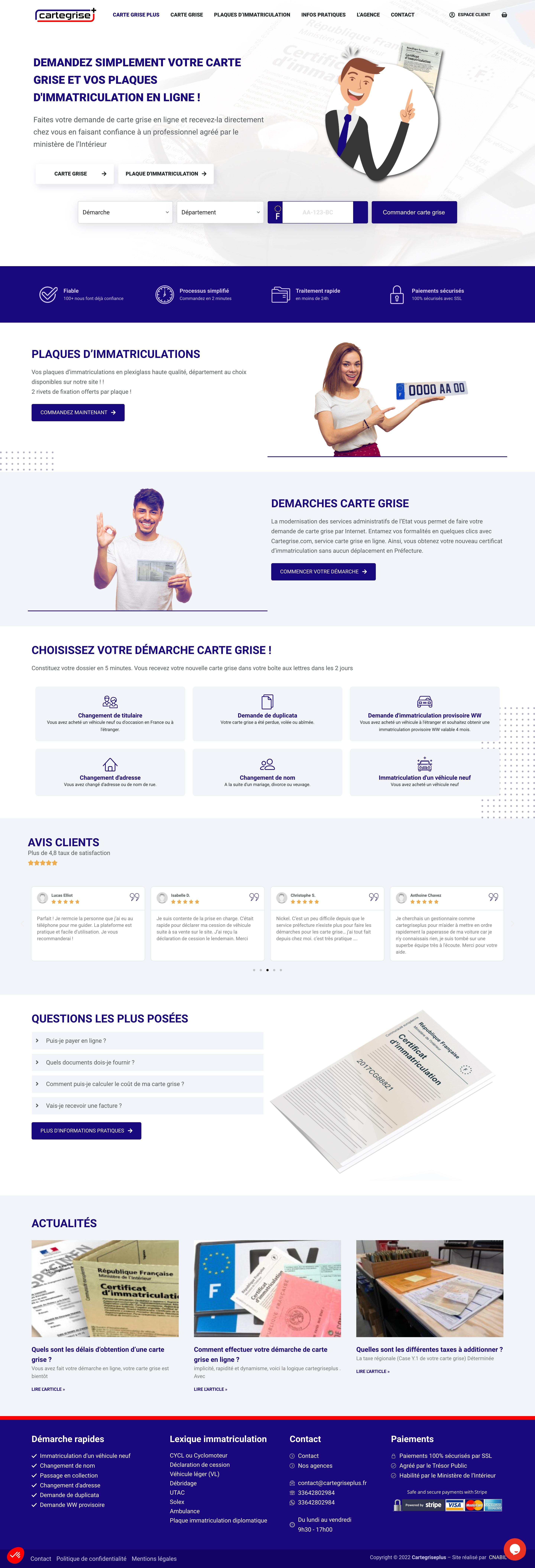 Carte Grise Plus - Vehicle Registration Platform screenshot 1