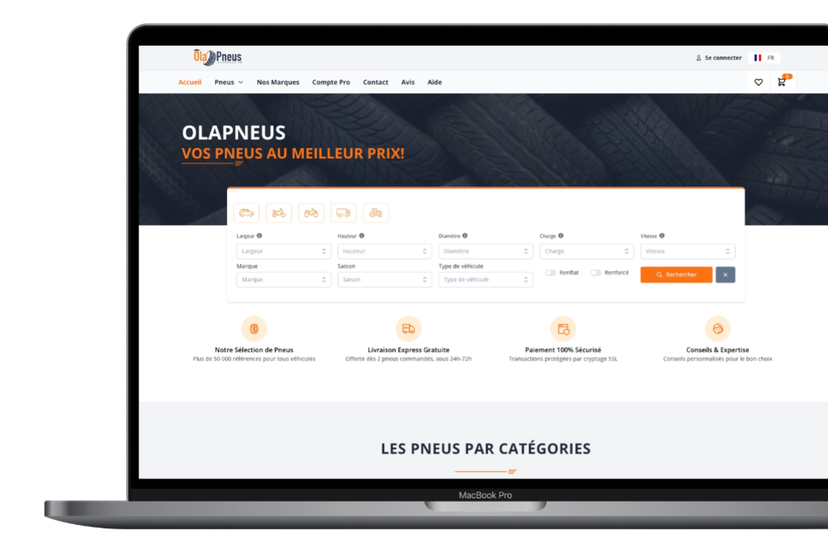 Ola Pneus - Tire E-Commerce Platform