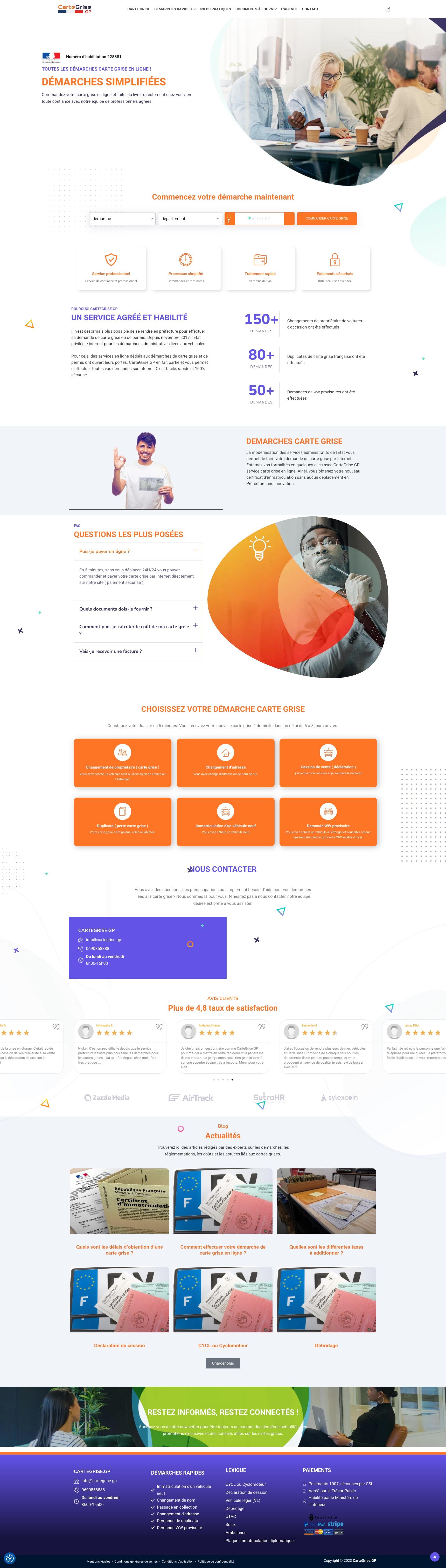 Carte Grise GP - Guadeloupe Registration Service screenshot 1